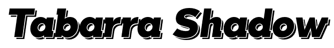 Tabarra Shadow font